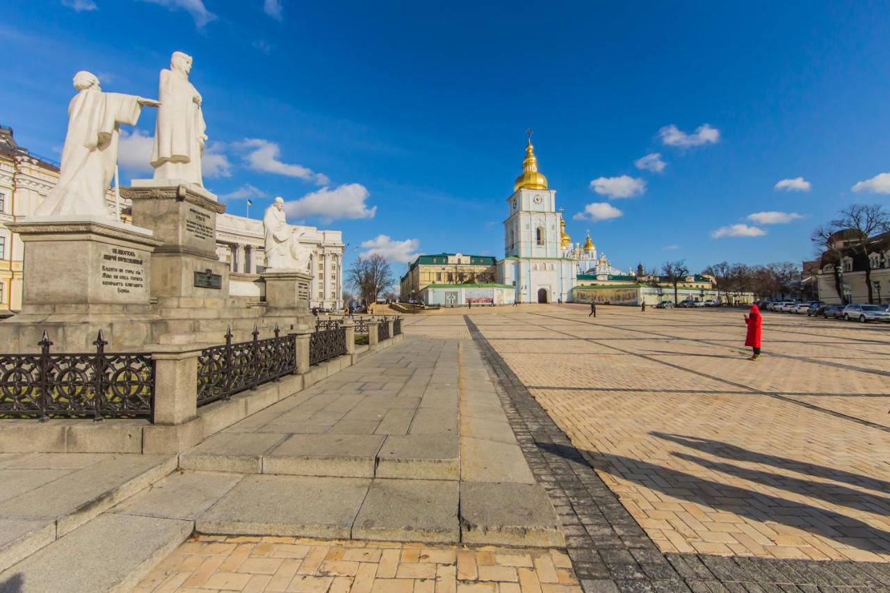 Роскошная Двухуровневая Квартира, Ул. Михайловская Kyiv Exterior photo